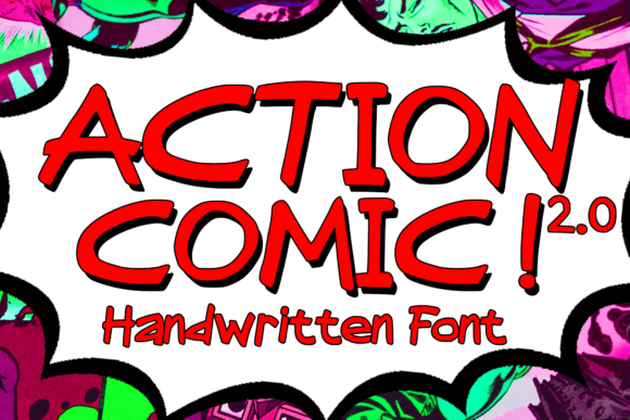 Action Comic 2.0: The Energetic Handwritten Font