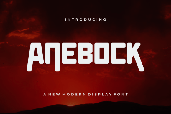 Anebock: A Bold Display Font for Authentic Branding