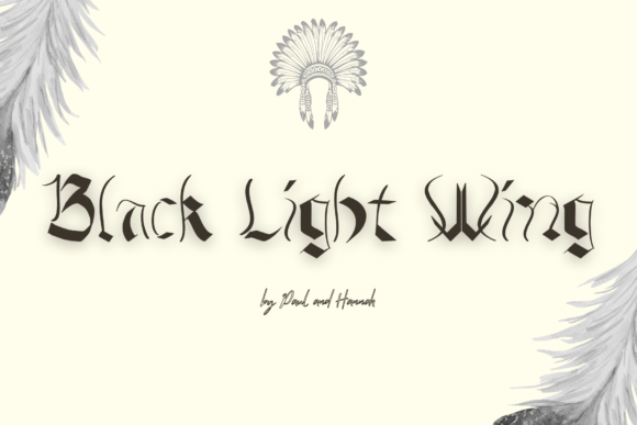 Black Light Wing: A Modern Evolution of Retro Typography