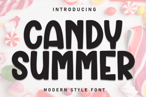Candy Summer: A Playful Display Font for Bold Projects