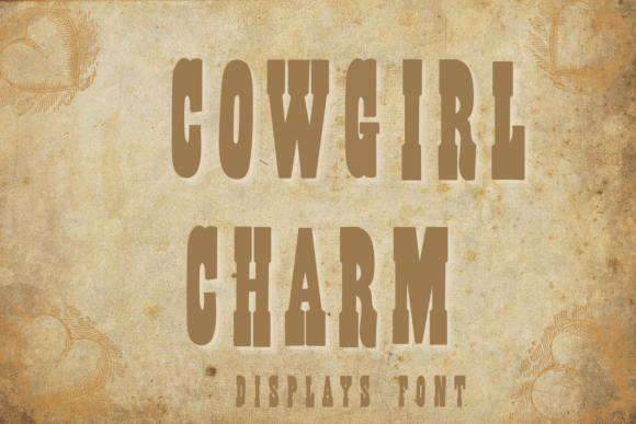 Cowgirl Charm: The Western Display Font That Brings Rugged Style to Your Designs