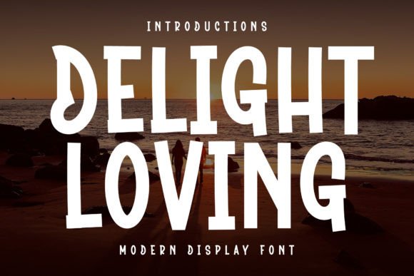 Delight Loving: A Minimalist Sans-Serif Font