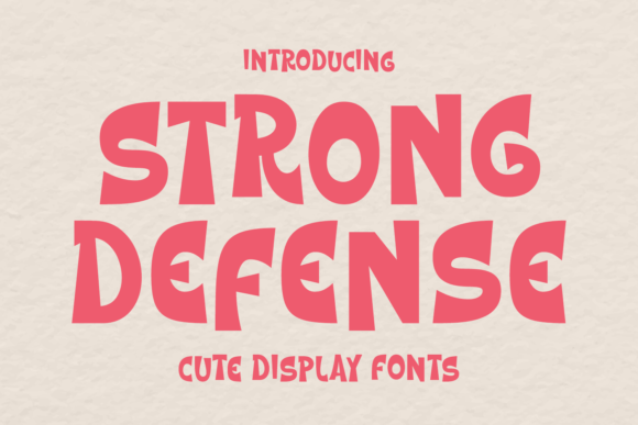 Elevating Visual Impact with the Strong Defense Display Font