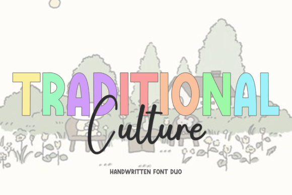 Embracing Sweetness and Kindness with the Traditional Culture Script Font
