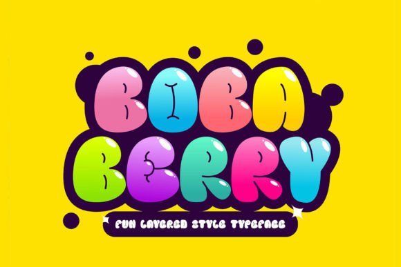 Evaluating the Boba Berry Display Font