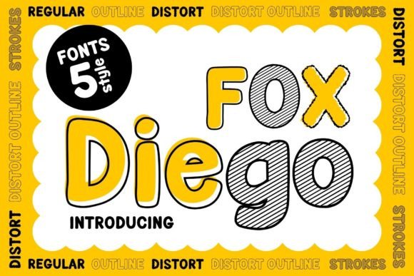 Fox Diego: A Playful 5-Style Display Font