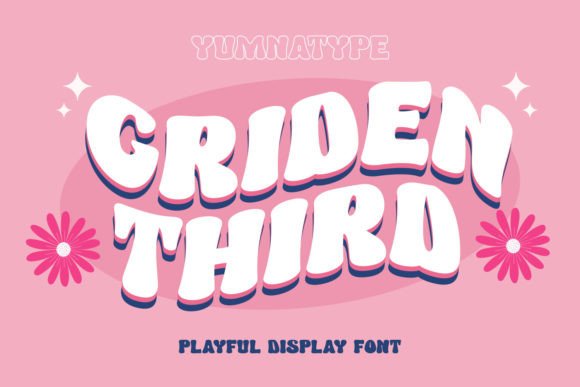 Griden Third: A Bold Display Font with Depth