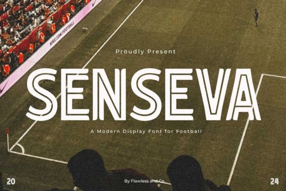 Introducing Senseva: The Ultimate Sports Football Font for Dynamic Branding