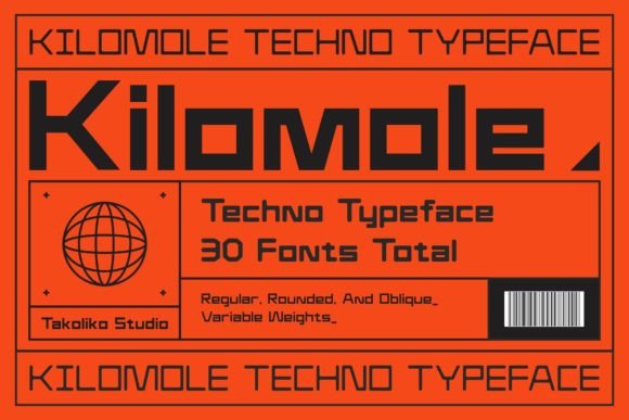 Meet Kilomole: The Contemporary Techno Typeface Redefining Urban Sophistication