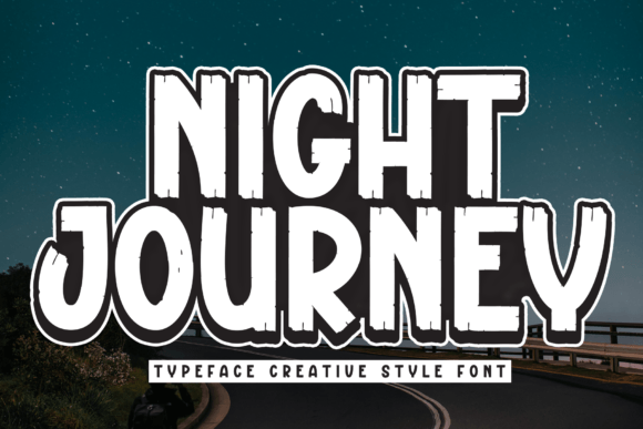 Night Journey: A Fresh Display Font for Modern Design