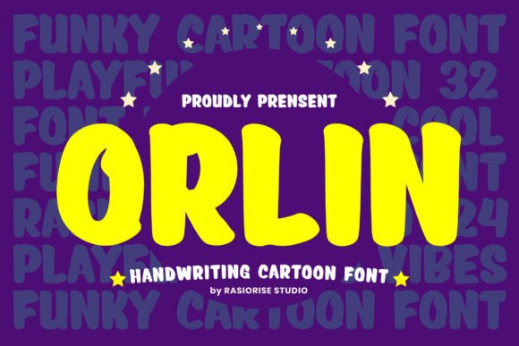 Orlin: A Handwriting Cartoon Font for Professional Creative Workflows