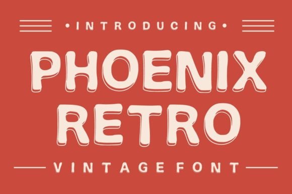 Phoenix Retro: A Bold Vintage Display Font for Modern Impact