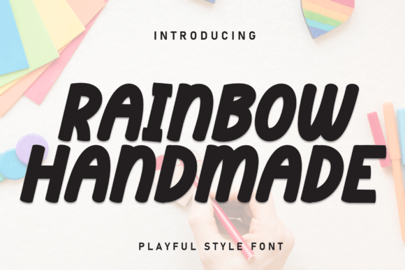 Rainbow Handmade: A Fresh Display Font