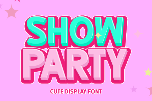 Show Party: A Vibrant Display Typeface for Engaging Design Narratives