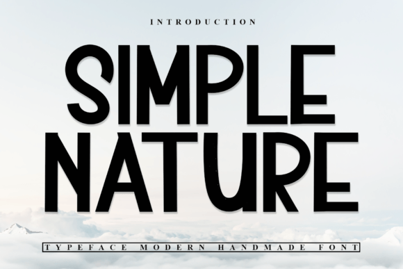 Simple Nature: A Festive Typeface for Holiday Designs