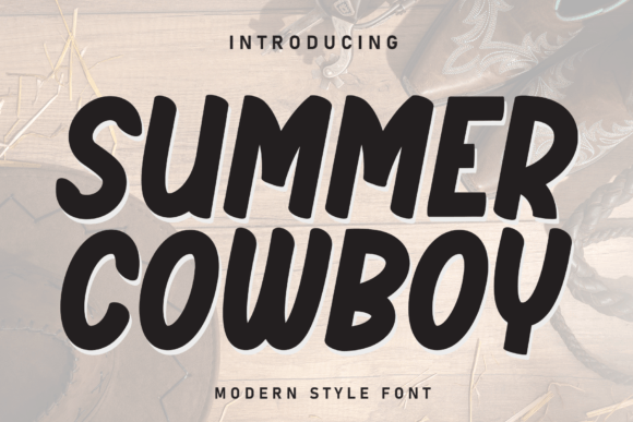 Summer Cowboy: The Bold Display Font Bringing the Wild West to Modern Design