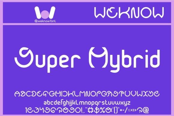 Super Hybrid: A Techno-SciFi Display Font for Modern Design