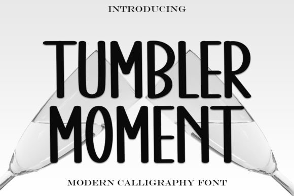 Tumbler Moment: A Bold, Handwritten All-Caps Font