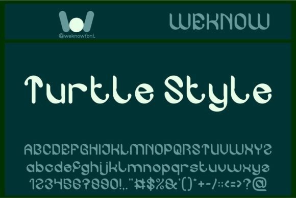 Turtle Style: A Whimsical Journey Through Seamless Typography