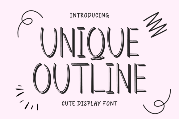 Unique Outline: Redefining Typography with Bold Aesthetics